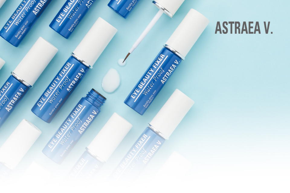 Astraea V. Eye Beauty Fixer Natural Look in packaging for double eyelid enhancement