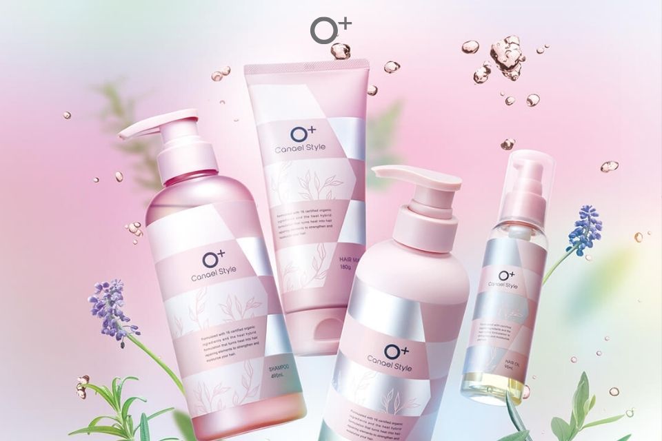 CANAEL lineup displayed with fresh botanical elements