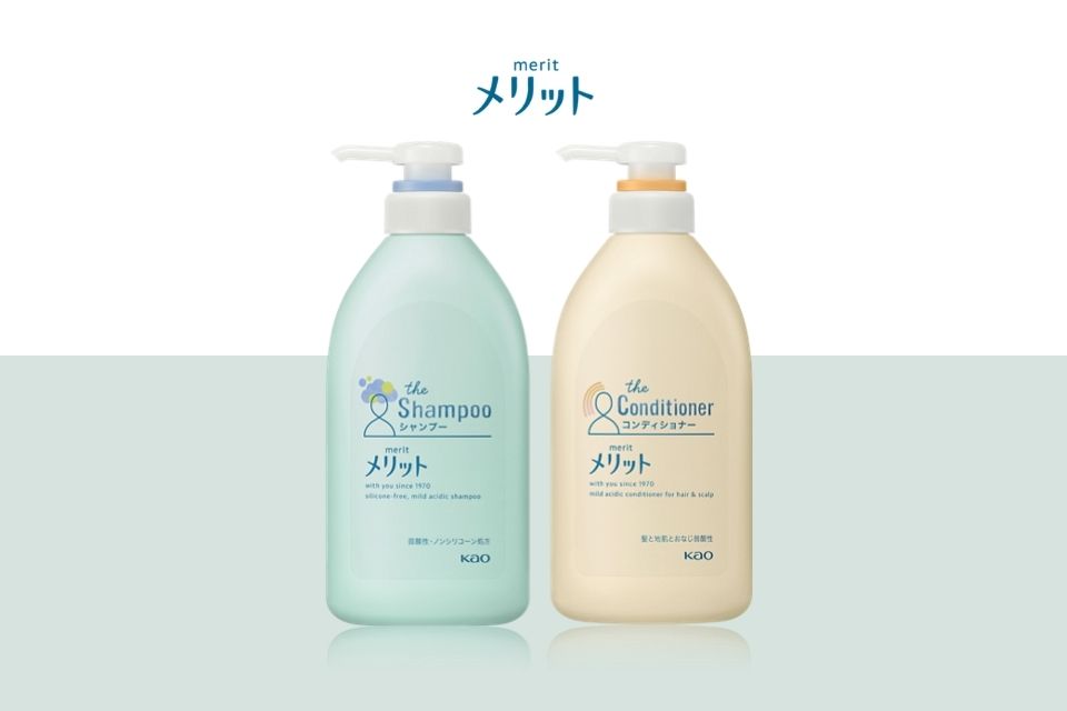 Japanese gentle shampoo – Merit brand by Kao
