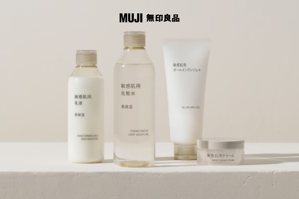 MUJI skincare lineup – minimalist Japanese beauty products