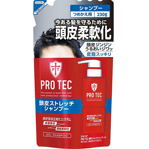 PRO TEC Scalp Stretch Shampoo - Refill 230g (Quasi-Drug) - TODOKU Japan - Japanese Beauty Skin Care and Cosmetics