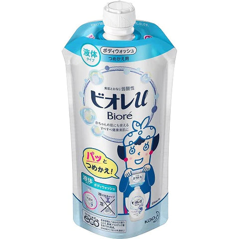 Biore U Body Wash Refill 340ml - Fresh Floral Scent - TODOKU Japan - Japanese Beauty Skin Care and Cosmetics