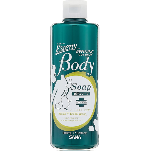 Esteny Medicated Body Soap AC Herbal Green Scent 300ml - TODOKU Japan - Japanese Beauty Skin Care and Cosmetics