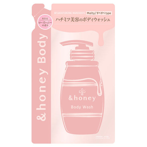 &honey Honey Gel Body Wash Melty Moist Refill - 440ml - TODOKU Japan - Japanese Beauty Skin Care and Cosmetics