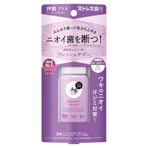 Ag Deo 24 Deodorant Roll-On DX Fresh Sabon - 40ml - TODOKU Japan - Japanese Beauty Skin Care and Cosmetics