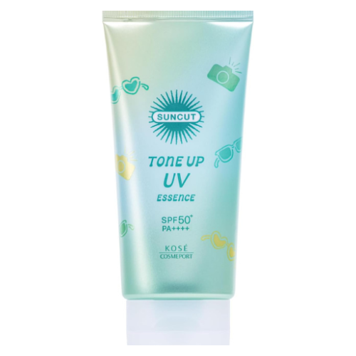 Kose SUNCUT Tone Up UV Essence Mint Green 80g SPF50+/PA++++ - TODOKU Japan - Japanese Beauty Skin Care and Cosmetics