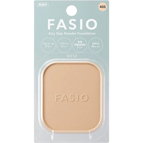Kose Fasio Airy Stay Powder Foundation 10g - Light Ocher - TODOKU Japan - Japanese Beauty Skin Care and Cosmetics