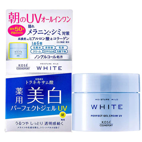 Moisture Mild White Perfect Gel UV - 90g - TODOKU Japan - Japanese Beauty Skin Care and Cosmetics