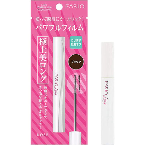 Kose Fasio Powerful Film Mascara Long 5g - Brown - TODOKU Japan - Japanese Beauty Skin Care and Cosmetics