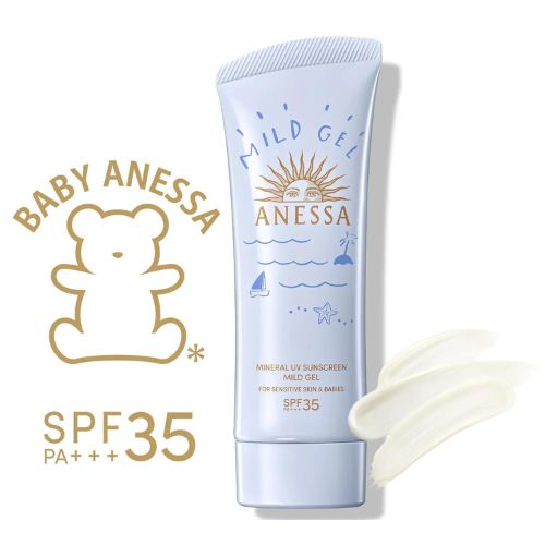 Shiseido Anessa Mineral UV Mild Gel SPF35 PA+++ - 90g - TODOKU Japan - Japanese Beauty Skin Care and Cosmetics