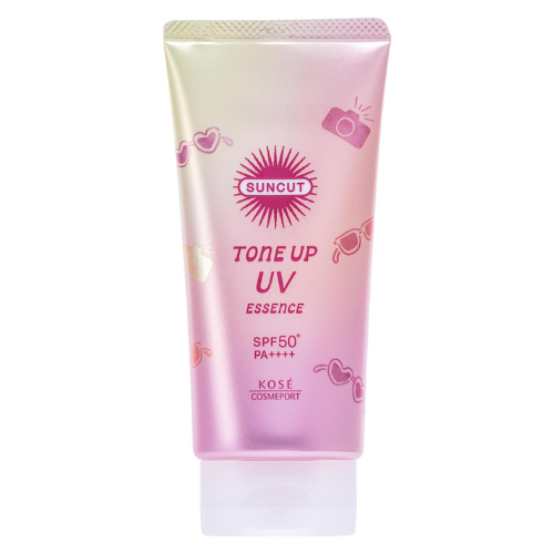 Kose SUNCUT Tone Up UV Essence Rose Pink 80g SPF50+/PA++++ - TODOKU Japan - Japanese Beauty Skin Care and Cosmetics