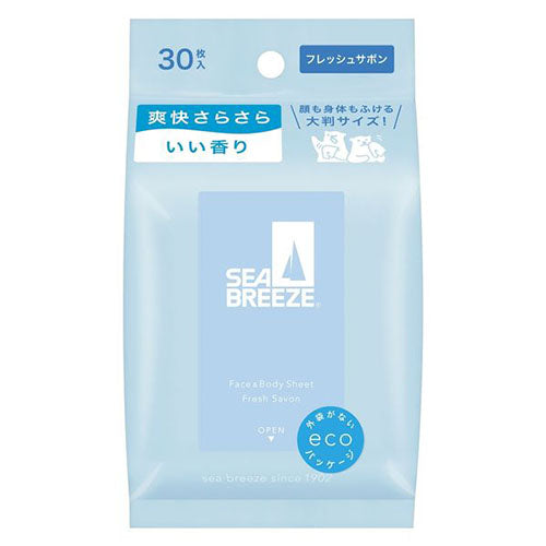 Sea Breeze Face & Body Sheet 30 Sheets - TODOKU Japan - Japanese Beauty Skin Care and Cosmetics