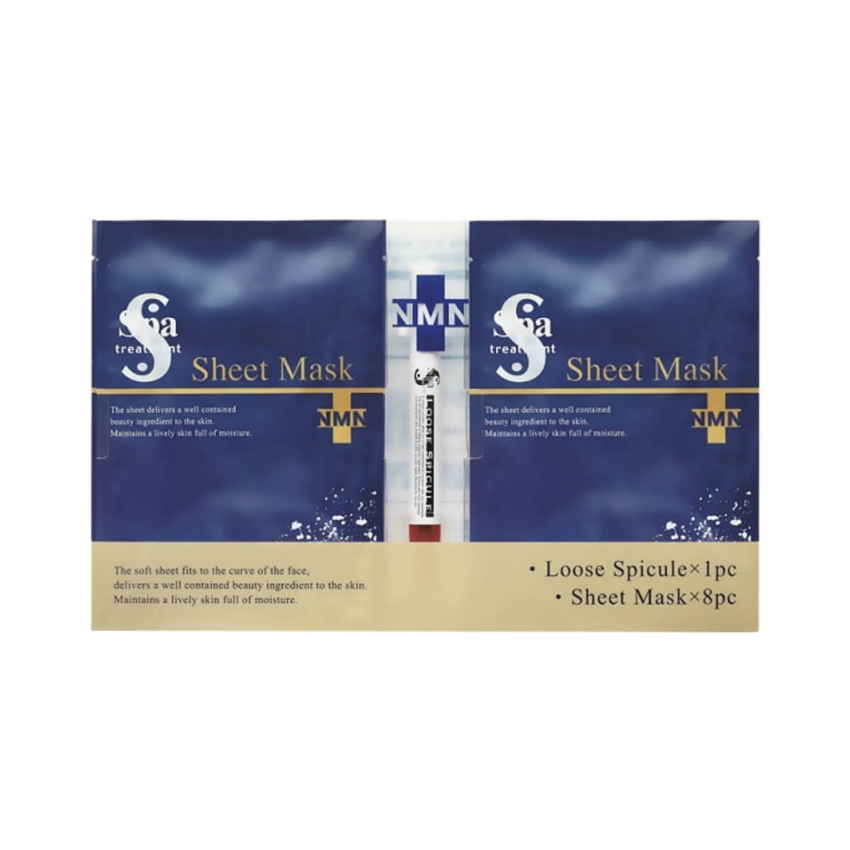 Spa Treatment NMN Sheet Mask 8 sheets + Loose Spicule - 2.3g