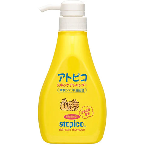 Atopico Oshima Tsubaki Skin Care Hair Shampoo - 400ml - TODOKU Japan - Japanese Beauty Skin Care and Cosmetics