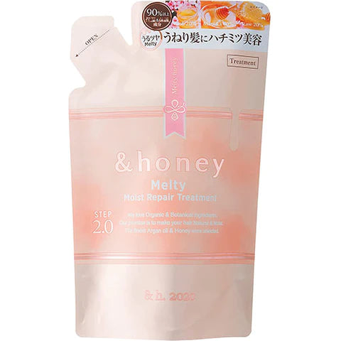 &honey Melty Moist Repair Hair Treatment Refill 350g Step2.0 - Sweet Rose Honey Scent - TODOKU Japan - Japanese Beauty Skin Care and Cosmetics