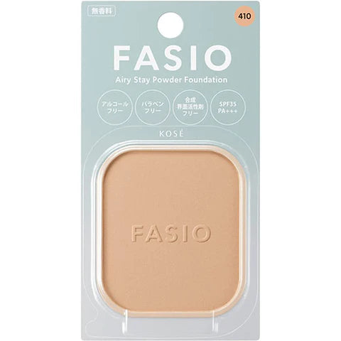 Kose Fasio Airy Stay Powder Foundation 10g - Ocher - TODOKU Japan - Japanese Beauty Skin Care and Cosmetics
