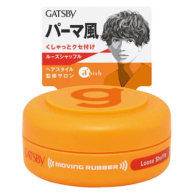 Gatsby Hair Wax Moving Rubber Loose Shuffle - 15g - TODOKU Japan - Japanese Beauty Skin Care and Cosmetics