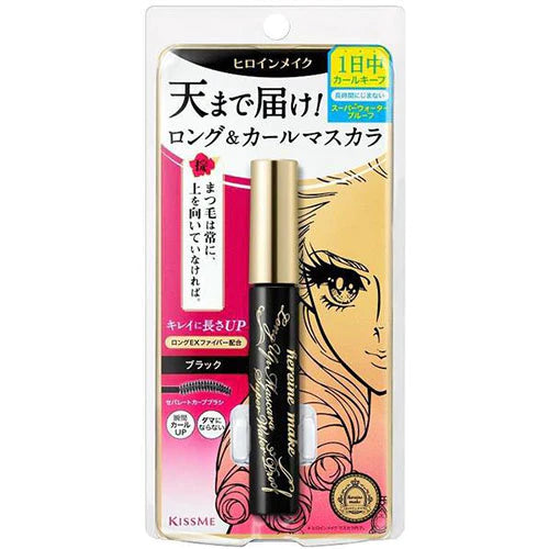 KissMe Isehan Heroine Make Long Up Mascara Super Waterproof - 01 Black - TODOKU Japan - Japanese Beauty Skin Care and Cosmetics