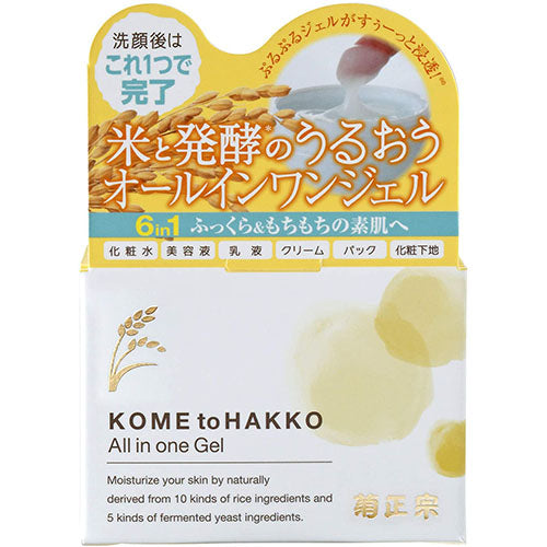 Kikumasamune Rice And Fermented All In One Gel 150g - TODOKU Japan - Japanese Beauty Skin Care and Cosmetics