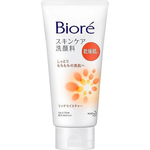 Biore Facial Washing Foam Rich Moisture - 130g - TODOKU Japan - Japanese Beauty Skin Care and Cosmetics