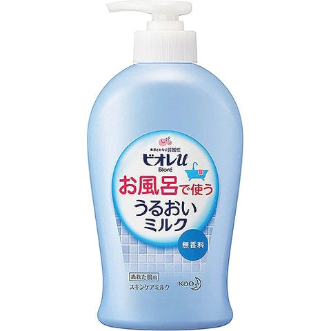 Biore U Inbath Moisture Milk - 300ml - Unscented - TODOKU Japan - Japanese Beauty Skin Care and Cosmetics