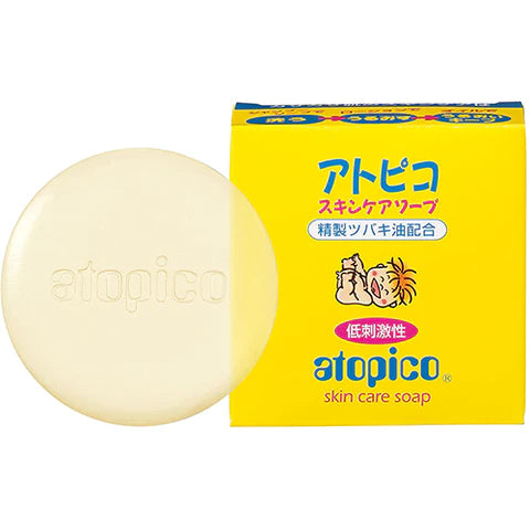 Atopico Oshima Tsubaki Skin Care Soap - 80g - TODOKU Japan - Japanese Beauty Skin Care and Cosmetics