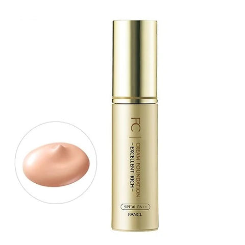 Fancl Cream Foundation Excellent Rich SPF30 PA++ 20g - Pink Beige - TODOKU Japan - Japanese Beauty Skin Care and Cosmetics