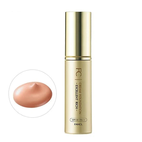 Fancl Cream Foundation Excellent Rich SPF30 PA++ 20g - Yellow Beige - TODOKU Japan - Japanese Beauty Skin Care and Cosmetics