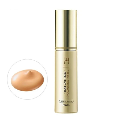 Fancl Cream Foundation Excellent Rich SPF30 PA++ 20g - Medium - TODOKU Japan - Japanese Beauty Skin Care and Cosmetics