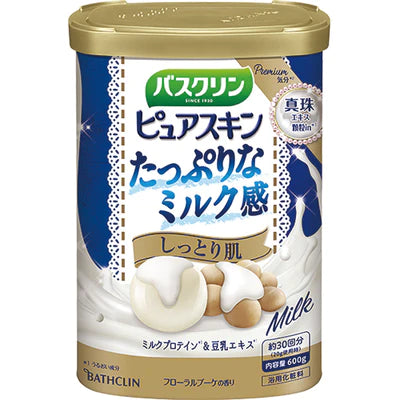 Bathclin Bath Salts Pure Skin - 600g - TODOKU Japan - Japanese Beauty Skin Care and Cosmetics