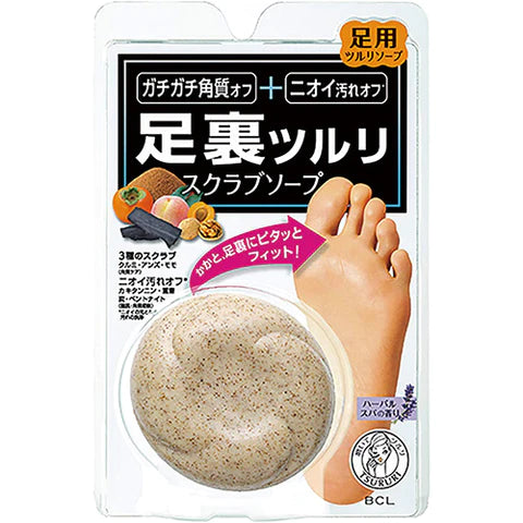 BCL Tsururi Foot Scrub Soap - 80g - TODOKU Japan - Japanese Beauty Skin Care and Cosmetics