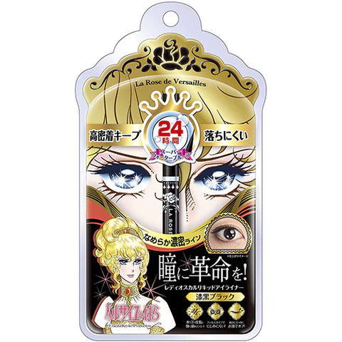Bandai Creer Beaute Roses Of Versailles Lady Oscar Liquid Eyeliner - Jet Black - TODOKU Japan - Japanese Beauty Skin Care and Cosmetics