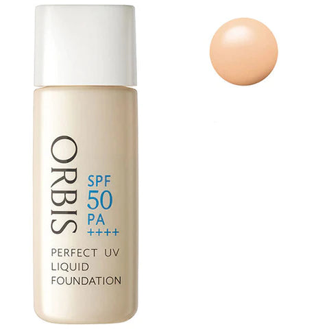Orbis Perfect UV Liquid Foundation SPF50 PA++++ 30ml - Pink Natural 02 - TODOKU Japan - Japanese Beauty Skin Care and Cosmetics