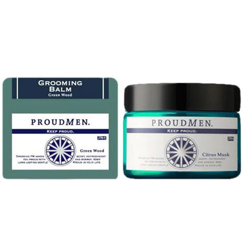 Proud Men Grooming Balm 40g - Green Wood - TODOKU Japan - Japanese Beauty Skin Care and Cosmetics