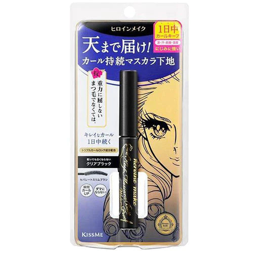 KissMe Isehan Heroine Make Curl Keep Mascara Base Waterproof - 01 Clear Black - TODOKU Japan - Japanese Beauty Skin Care and Cosmetics