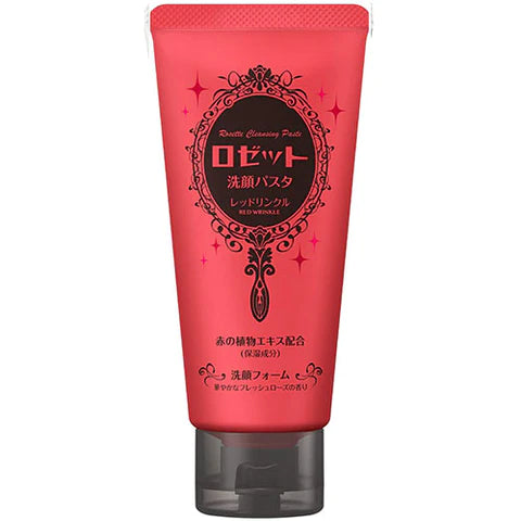 Rosette Face Wash Pasta R 130g - Red Wrinkle - TODOKU Japan - Japanese Beauty Skin Care and Cosmetics
