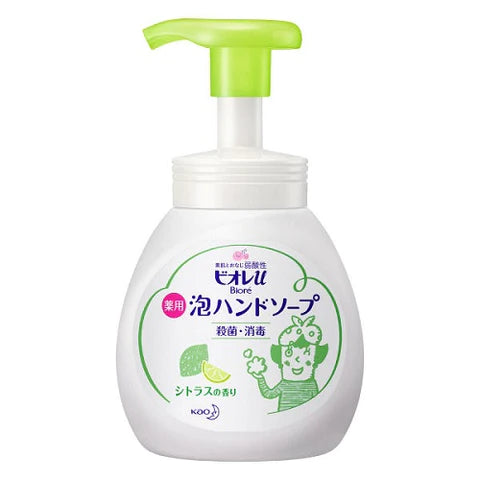 Biore U Bubble Hand Soap Pump 250ml - Citrus Scent - TODOKU Japan - Japanese Beauty Skin Care and Cosmetics