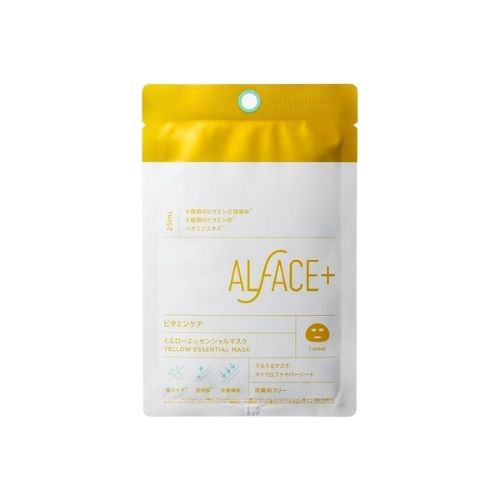 ALFACE Yellow Essential Mask 1 Sheets - TODOKU Japan - Japanese Beauty Skin Care and Cosmetics