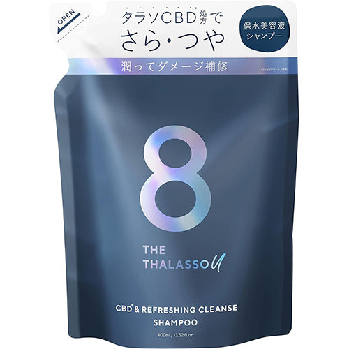 8 THE THALASSO (Eight The Thalasso) U Refreshing Shampoo - Refill - 400ml - TODOKU Japan
