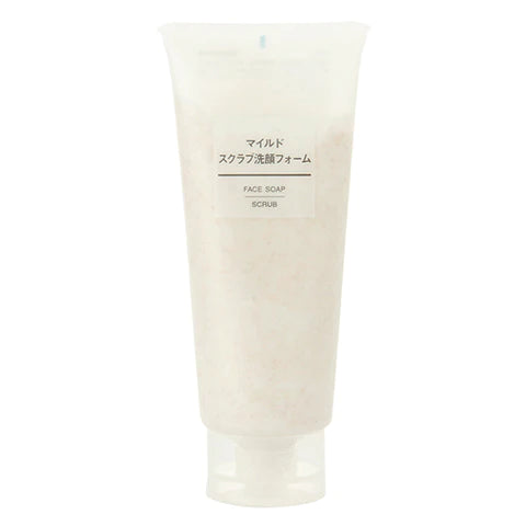 Muji Mild Scrab Face Wash Form - 200g - TODOKU Japan - Japanese Beauty Skin Care and Cosmetics