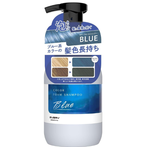 Anna Donna Every Color Foam Shampoo 250ml Blue - TODOKU Japan - Japanese Beauty Skin Care and Cosmetics