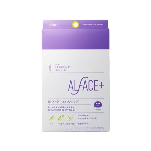 ALFACE Treatment Reset Mask 4 sheets - TODOKU Japan - Japanese Beauty Skin Care and Cosmetics