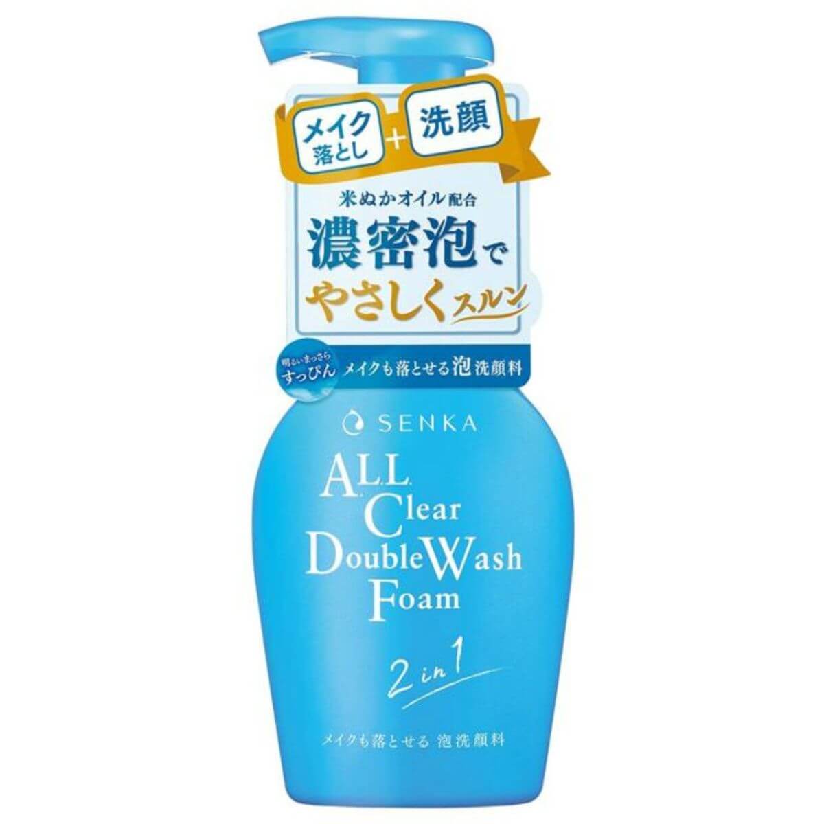Senka All Clear Double Facial Wash Foam - 150mL - TODOKU Japan - Japanese Beauty Skin Care and Cosmetics