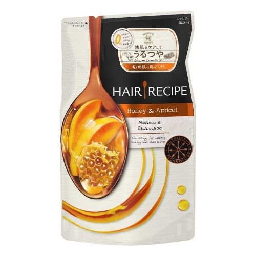 Hair Recipe Honey Apricot Enriched Moisture Recipes Hair Shampoo 330ml - Refill - TODOKU Japan