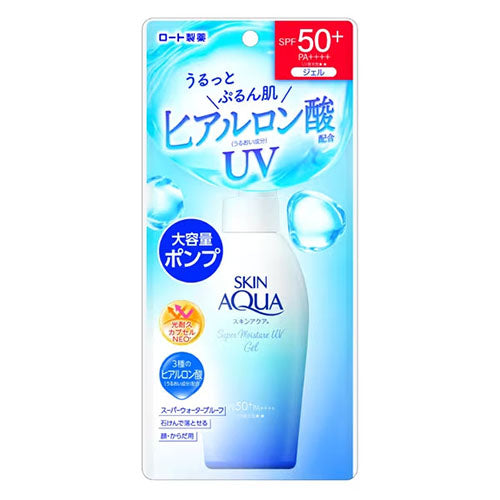 Skin Aqua Super Moisture UV Gel 140g - SPF50+/PA++++ - TODOKU Japan - Japanese Beauty Skin Care and Cosmetics