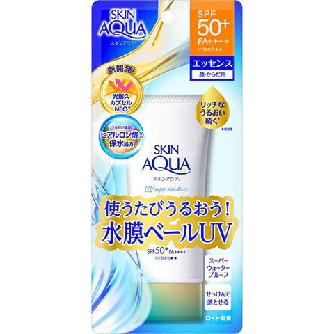 Skin Aqua Rohto Newer Model Super Moisture Essence 80g - SPF50+/PA++++ - TODOKU Japan - Japanese Beauty Skin Care and Cosmetics