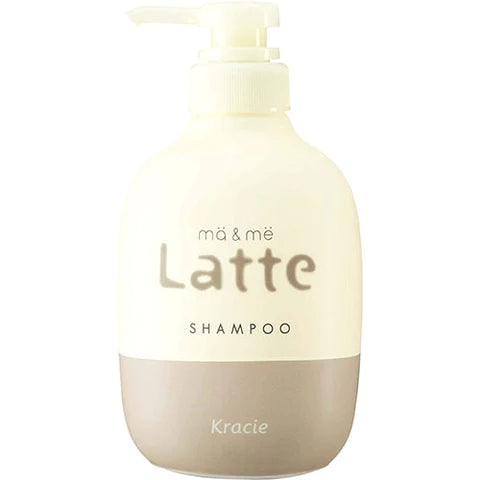 Ma & Me Latte Premium W Milk Protein Blend Shampoo Pump 490ml - Apple & Peony - TODOKU Japan - Japanese Beauty Skin Care and Cosmetics