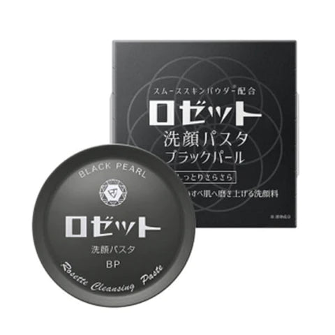 Rosette Face Wash Pasta Soap 90g - Black Pearl - TODOKU Japan - Japanese Beauty Skin Care and Cosmetics