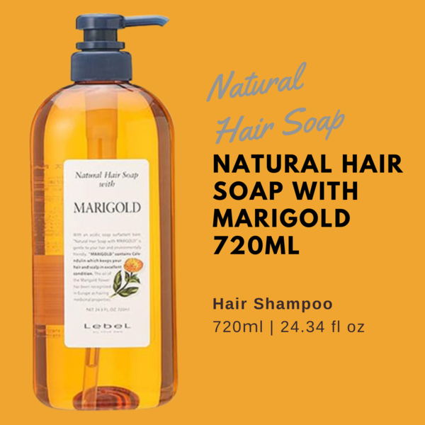 Lebel Natural Hair Soap Marigold - 720ml - TODOKU Japan - Japanese Beauty Skin Care and Cosmetics