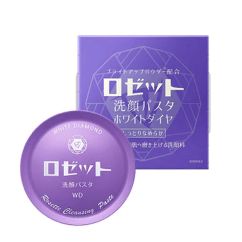 Rosette Face Wash Pasta Soap 90g - White Dia - TODOKU Japan - Japanese Beauty Skin Care and Cosmetics